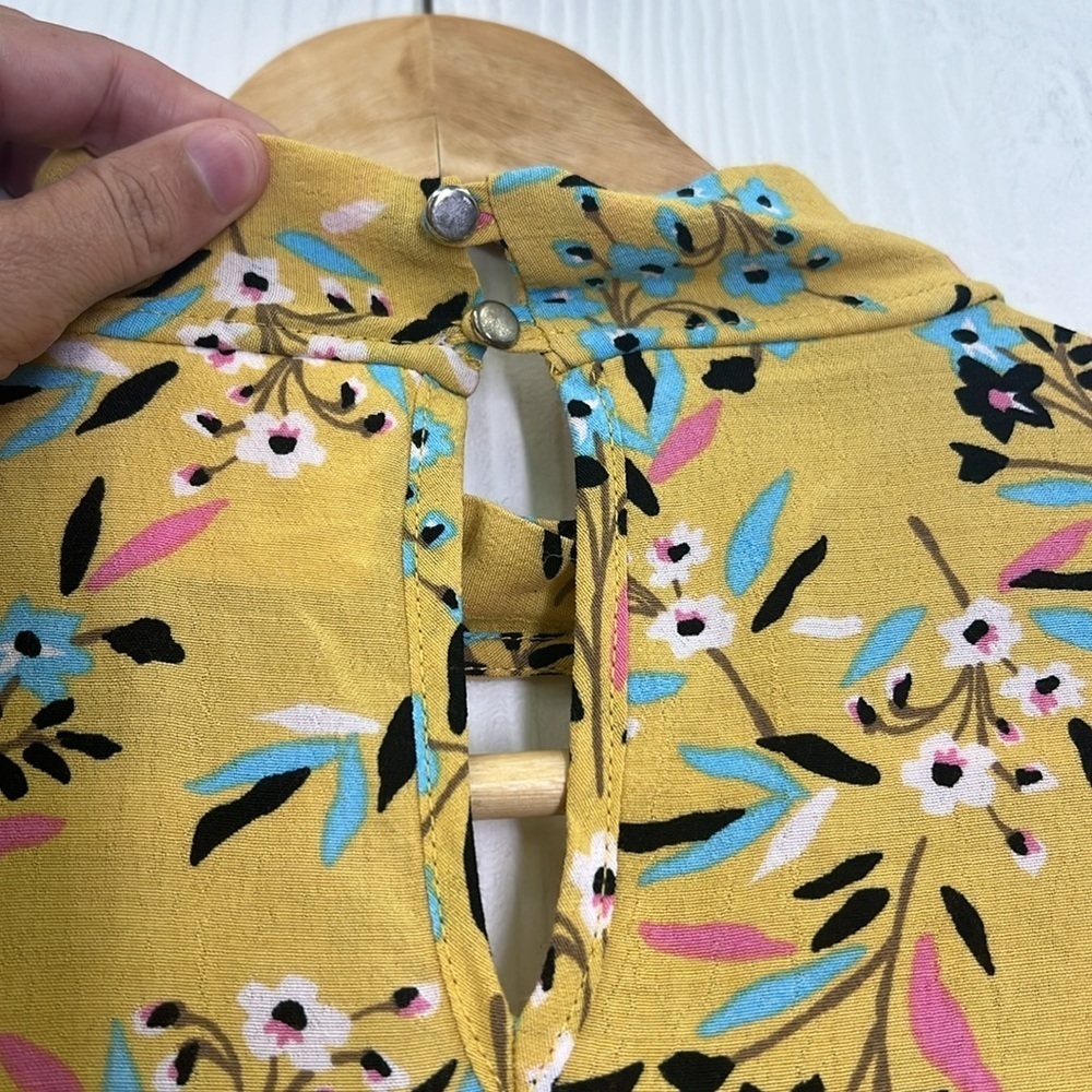 Anthropologie - Maeve Meadowsweet Colorful Floral Long Sleeve Blouse Size 0 - Picture 15 of 15
